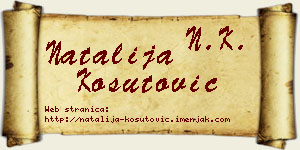 Natalija Košutović vizit kartica
